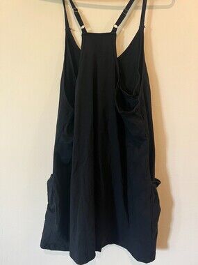 Anrabess Black Romper Medium Casual V Neck Short Sleeve One Piece Jumpsuit